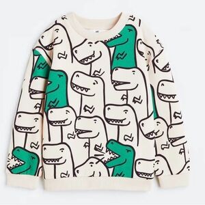 🫐3/$30 H&M Dinosaur Print Kids Sweatshirt size 2-4Y